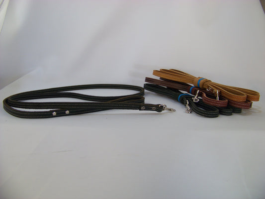 G)   Leather Dog Leash 1/2" Wide Approx. 6' Long Our Best Light Duty Leash